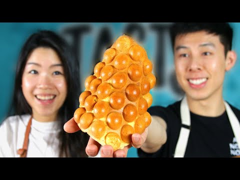 We Made Hong Kong's Famous Egg Bubble Waffle ? Tasty