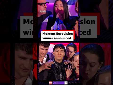 The moment the Eurovision 2025 winner was announced. #Eurovision #BBCNews
