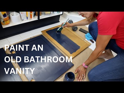 How to Paint a Bathroom Vanity (No Sanding!) - Thrift Diving