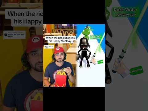 When the rich kid opens his happy meal toy. #happy #funny #funnysome #duet #interesting #pov