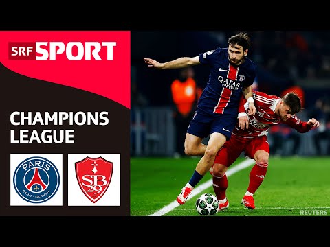 Paris Saint-Germain - Stade Brest | Highlights - Champions League 24/25 - Runde Playoffs | SRF Sport