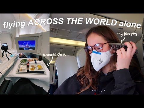 flying ACROSS THE WORLD alone for college