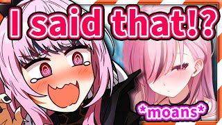 Calli got Caught Off Guard by Her LEWD Sound Clips 【Mori Calliope / Ho