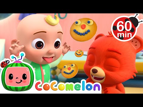 Funny Face Pancakes! | JJ's Animal Time | CoComelon Nursery Rhymes and Kids Songs | Animals for Kids