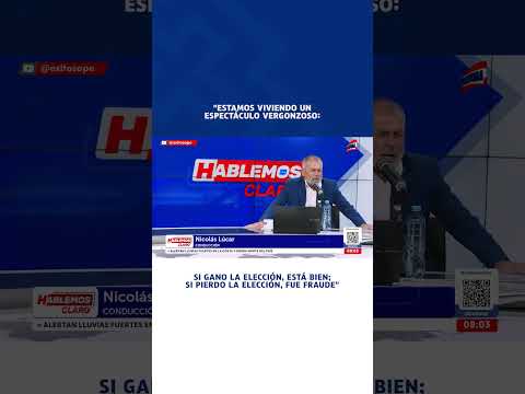 🔴🔵 Nicolás Lúcar: "Si gano la elección, está bien; si pierdo la elección, fue fraude"