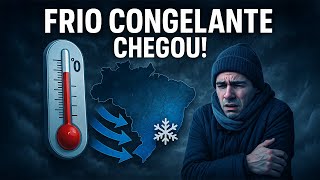 URGENTE! MASSA POLAR CONGELANTE VAI DERRUBAR AS TEMPERATURAS: GEADA E MUITO FRIO A PARTIR DE HOJE!