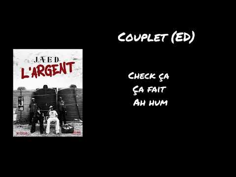 JAED - l'argent ( lyrics vidéo)