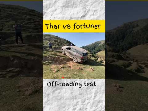 Thar rwd 4x4 vs fortuner 2.0 off-roading test #viral #shortsvideo #shorts #car #offroad