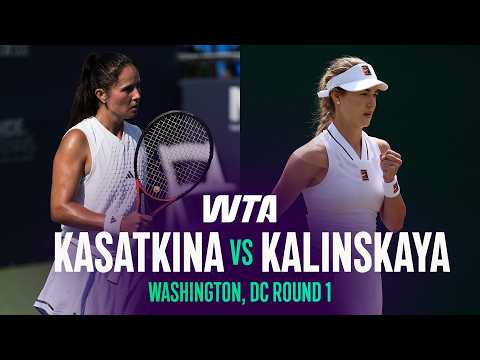 Daria Kasatkina vs. Anna Kalinskaya | 2026 Washington, DC Round 1 | WTA Match Highlights