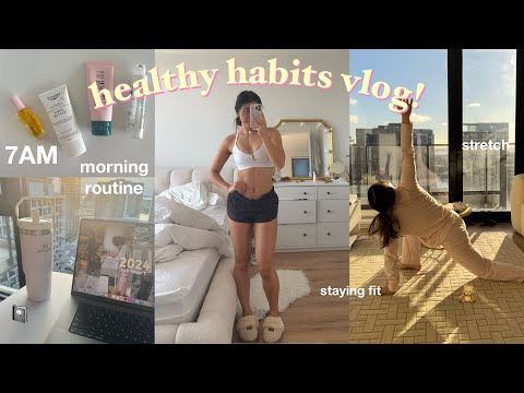 10 healthy habits (from a lazy girl) 🐰 *realistic* study vlog & productive day in the life