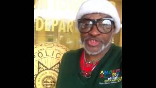 AMBER ALERT FOUNDER SHARES CHRISTMAS GIFTS WITH POLICE DEPA