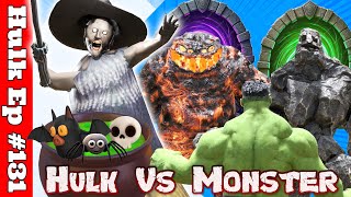 Hulk vs Granny | Hulk vs siren head fight | Hulk vs Lava Monster | Hulk vs Rock Monster