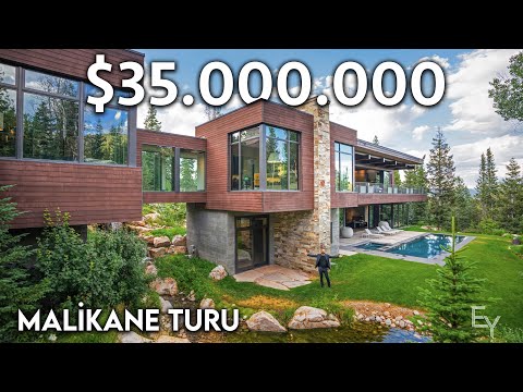 Amerika'da $35 Milyon Dolarlık Modern Dağ Malikanesini Dolaştık!