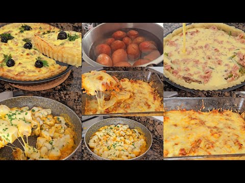 3 وصفات سريعة إقتصادية وغير بالبطاطس 👍 للعشاء أو الغذاء كل وحدة تنسيك في الأخرى