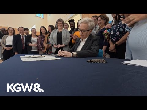 YouTube video thumbnail: Oregon Gov. Kotek Signs Several Bills Into law That aim to Protect Immigrant Communities