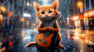 Sad Story 😿😭Out of tune Bullied Sad Kitten Guitar Player becomes a Superstar Cat 😿😻#cat