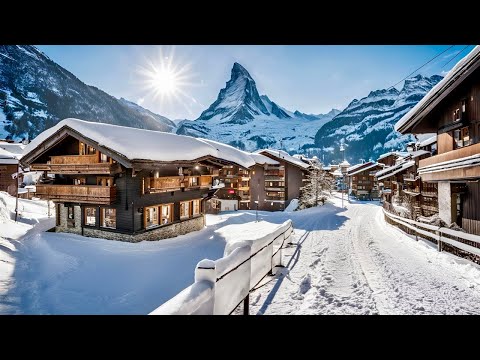 Zermatt Switzerland🇨🇭Winter Walking Tour In Swiss Town