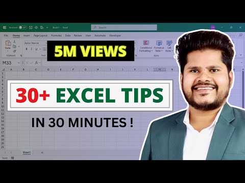 ✅ Top 30 Excel Tips and Tricks in Just 30 Minutes