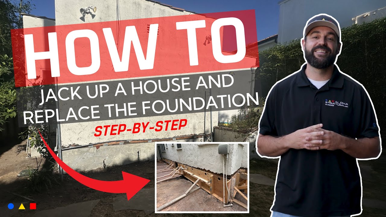 How to jack up and replace house foundation