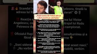 🚨🔥 Scandal în Superligă! Victor Angelescu, tiradă la adresa lui Radu Petrescu: „Sunt siderat!” ⚽🎙️