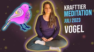 Krafttier-Meditation Vogel Juli 2023