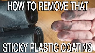 How to Remove the Sticky Rubber Coating on Plastic