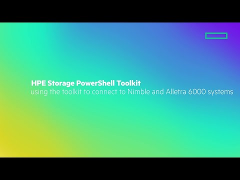 HPE Storage PowerShell Connecting to Nimble and Alletra 6000 systems