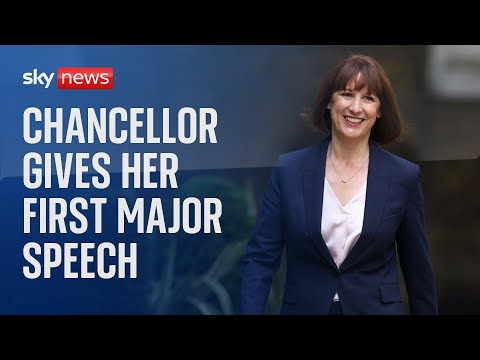 Chancellor Rachel Reeves gives first major speech