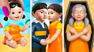 L'histoire de la Triste Origine de la Poupée Squid Game! Squid Game 3 dans la vraie vie!