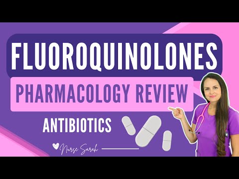 Fluoroquinolones Pharmacology Nursing NCLEX Review: Antibiotics