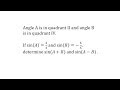 Trigonometric Identities and Calculations