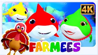 Colorful Baby Shark Song & Dance Music Video for Kids
