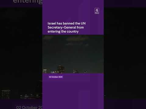 Israel bans UN chief