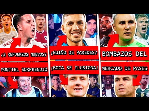 ¿RIVER cerró 3 REFUERZOS nuevos?+ GUIÑO de PAREDES a BOCA?+ ANDER HERRERA viral+ SAN LORENZO bomba