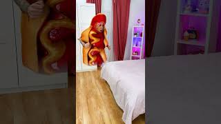 Runaway Legs! 😱🌭 The Hot Dog’s on the Hunt! #funny #unexpected