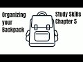 Backpack Organization and DIRT Method