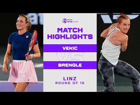 Donna Vekic vs. Madison Brengle | 2023 Linz Round of 16 | WTA Match Highlights