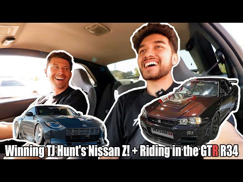 Winning TJ Hunt's Nissan Z! + Riding in the GTR R34