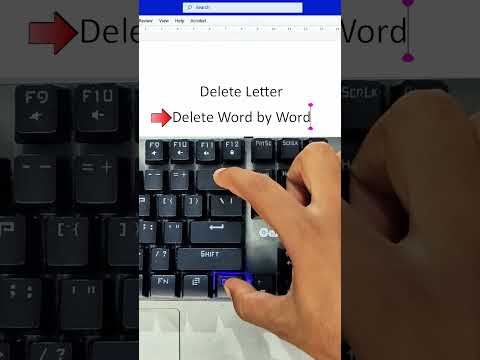 🚨 Hidden Shortcut in MS Word – Delete Sentences Word by Word Instantly! #WordTips
