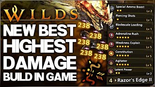 Monster Hunter Wilds - New Best Build in Game - Highest Damage Dragon Piercer 1K Dragons Bow Guide!