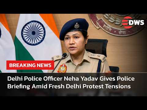 FULL BRIEFING: Delhi Police Officer Neha Yadav Addresses Media Amid Second Day of Protests | AC14