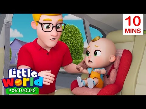 Canção do Cinto de Segurança 🚗🔒 | O Mundo de Nina e Nico - Little World Português