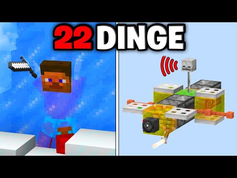 22 DINGE in MINECRAFT die du wirklich BAUEN kannst!