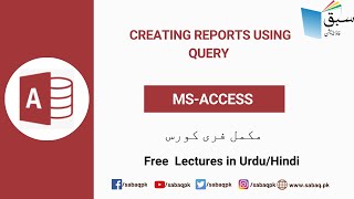 Creating Reports Using Query
