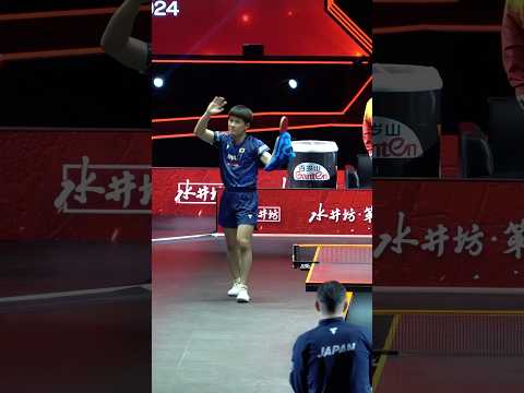 【覚醒】#張本智和 が🇨🇳梁靖崑に5年ぶり勝利！最後はAPTダンス🫢🕺？ #Shorts