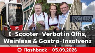 E-Scooter-Verbot in Öffis, Weinlese am Schwarzenbergplatz und nächste Gastro-Insolvenz