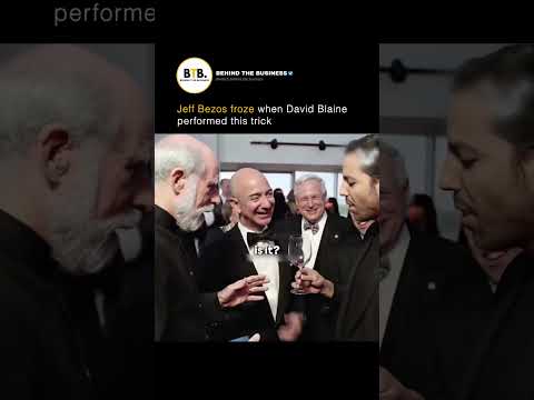 Jeff Bezos froze when David Blaine performed this trick