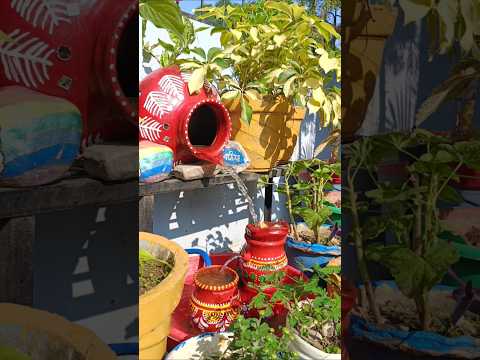 Diy water fountain for home Garden || diy water fountain|| #waterfountain #ytshorts