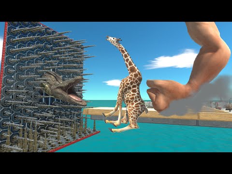 Who can stand the giant punch and deadly spikes? - Animal Revolt Battle Simulator