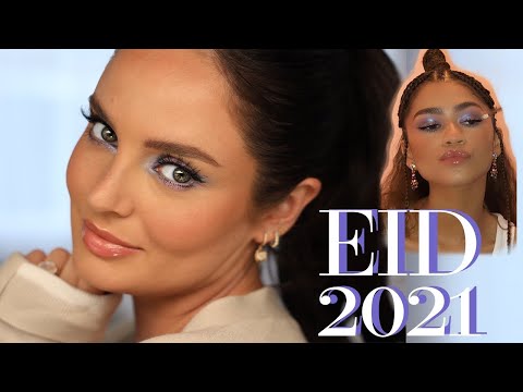 Zendaya purple & blue Makeup Tutorial for Eid 2021!
